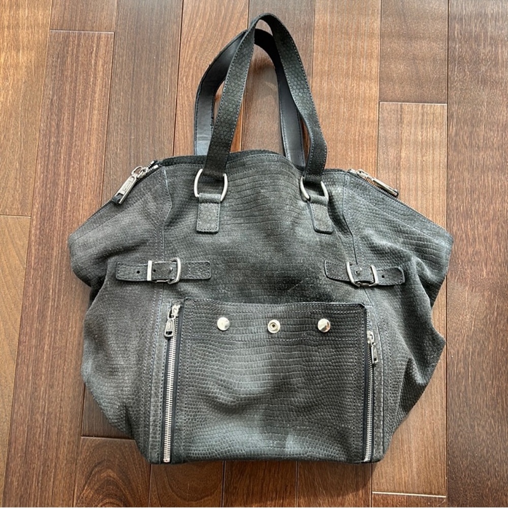 Yves Saint Laurent downtown tote, Black suede😍